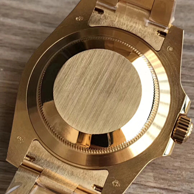 Replica Rolex Submariner 18K Gold Case Back